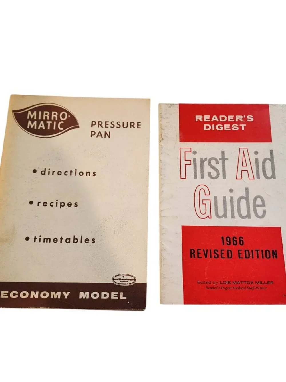 Vintage 1960 assortment Cookbooks Preto Mirro Philco rival